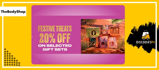 The body shop is offering 20% off on selected gift sets.